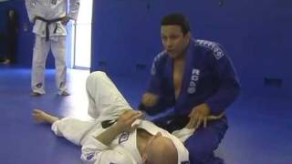 Renzo Gracie Demonstrates Gi Choke Setup From Side Control [upl. by Hgielram]