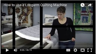 How to use a Longarm Quilting Machine [upl. by Sineray]