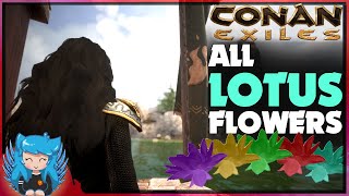 QUICK LOTUS BLOSSOM LOCATIONS GUIDE  Conan Exiles [upl. by Saile]