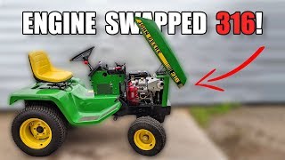 John Deere 316 with Engine Swap [upl. by Edra716]