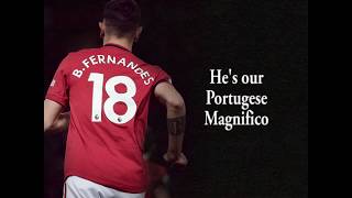 Bruno Fernandes  NEW Manchester United Chant with lyrics [upl. by Shaper]