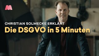 DSGVO in 5 Minuten erklärt – mit Christian Solmecke [upl. by Zipporah219]