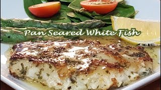 PAN SEARED WHITE FISH  RICHARD IN THE KITCHEN [upl. by Aidole]