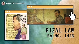 RIZAL LAW RA No 1425 [upl. by Wye]